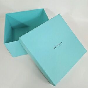 Tiffany & Co. Blue Empty Medium box with white ribbon and Tiffany gift bag